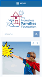 Mobile Screenshot of homelessfamiliesfoundation.org